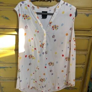 Colorful UP Pixar Balloon Print Women's Top